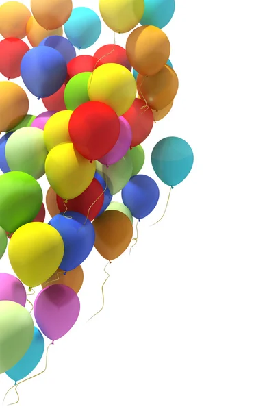Многоцветные воздушные шары на городском фестивале . — стоковое фото
