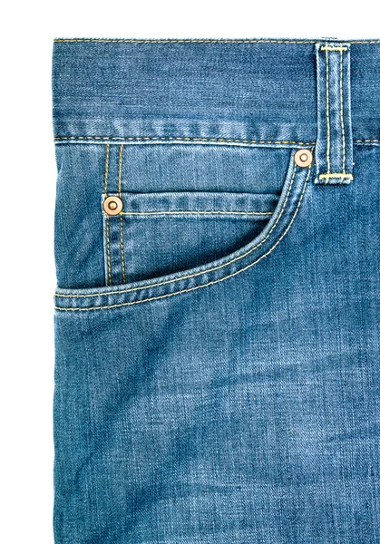 Tasca jeans. Sfondo di trama denim — Foto Stock