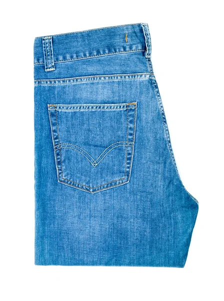 Jeans isolati su sfondo bianco — Foto Stock