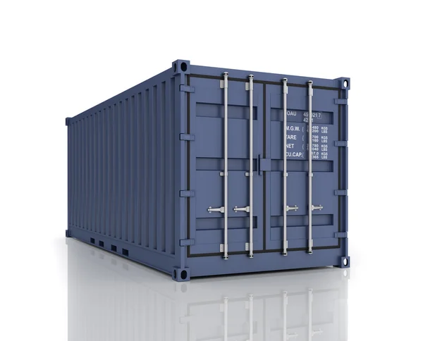 Rendering of a shipping container. — Stock Photo, Image