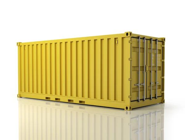 Rendering van een verschepende container. — Stockfoto