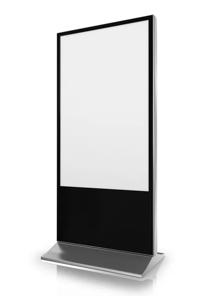 Blank trade show booth on white background — Stock Photo, Image