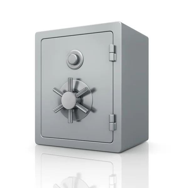 Realistic steel bank safe. — Stock Photo, Image