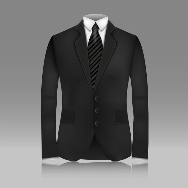 Vestito maschile. Illustrazione vettoriale, contiene trasparenze . — Vettoriale Stock