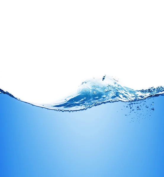 Burbujas de agua y aire sobre fondo blanco — Foto de Stock