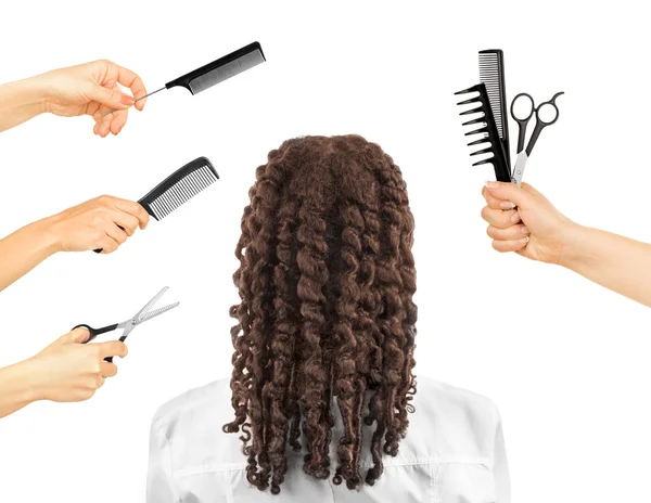 Woman in a beauty salon. Conceptual photo — Stock Photo, Image