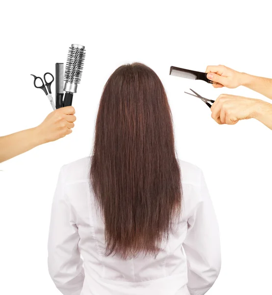 Woman in a beauty salon. Conceptual photo — Stock Photo, Image