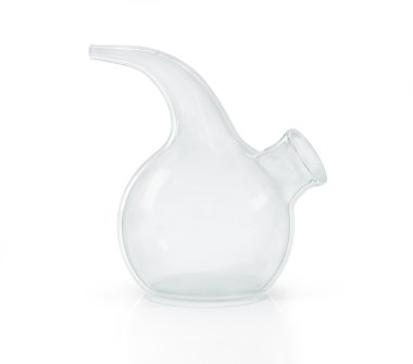 Laboratuvar damlalık beyaz izole Schuster. Benedictine unsuru