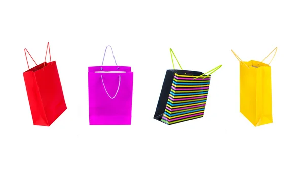 Shopping bags isolated on white background — Stock Photo, Image