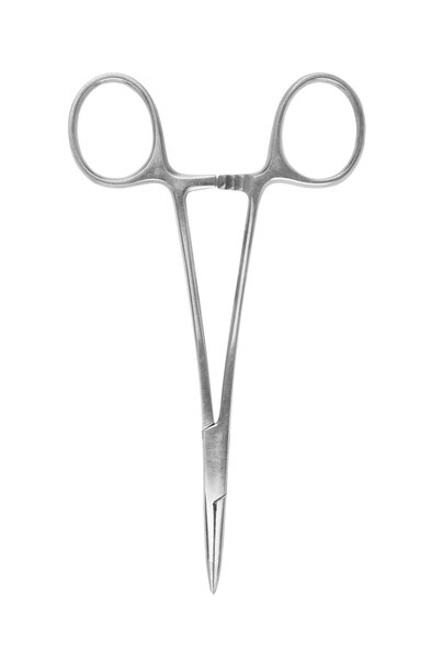 Dental scissors isolated on a white background
