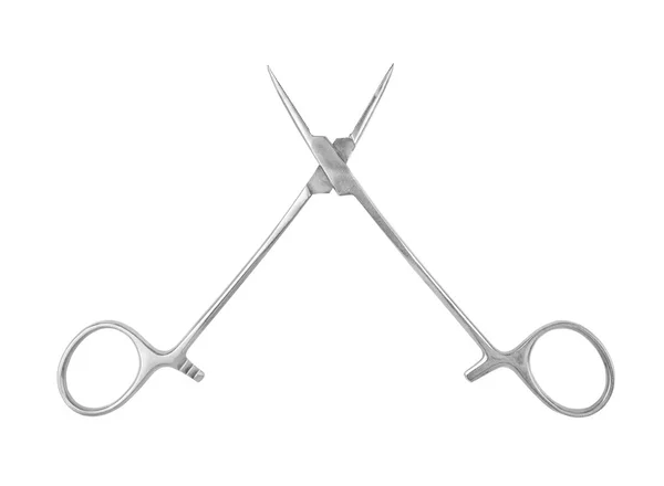 Dental scissors isolated on a white background — Stock Photo, Image