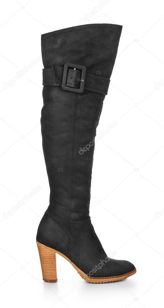 black pump boots