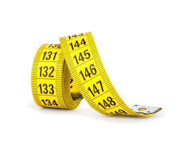 Kasedi beyaz Isolated ölçmek.