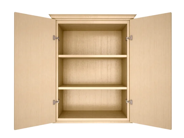 3d illustration of empty cupboard — Stock Photo, Image