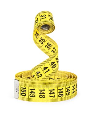 izole üzerinde beyaz ölçme tape