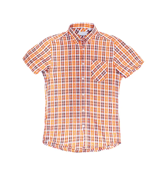 Plaid shirt over a white background — Stock Photo, Image