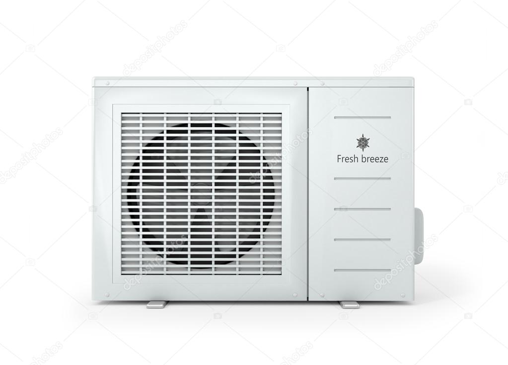 Air conditioner isolated on a white background