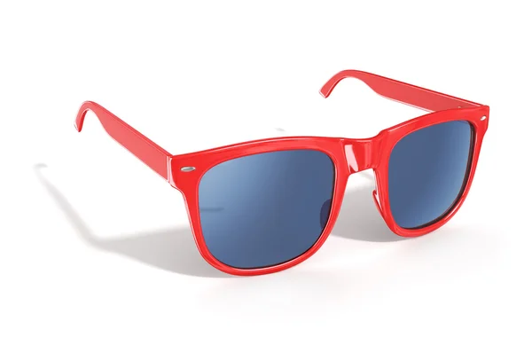 Rote Sonnenbrille isoliert über dem weißen Hintergrund. — Stockfoto