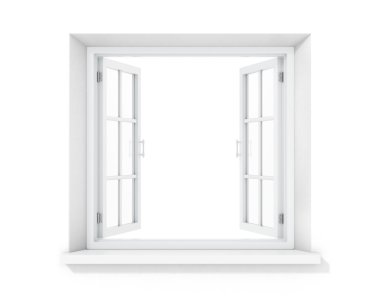 Açık boş pencere