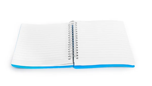 Blank notebook isolated on white background — Stock Photo, Image