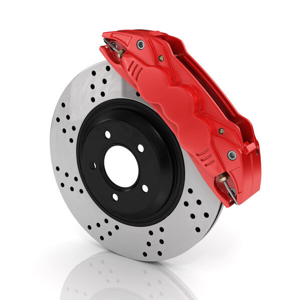 Автомобильная тормозная система. Тормозной диск из стали аэрации с помощью perfor
