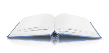 Beyaz arkaplan üzerine kitap aç