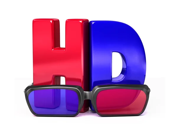 3D-s szemüveg & Hd — Stock Fotó