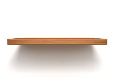 boş ahşap raf üzerinde duvar