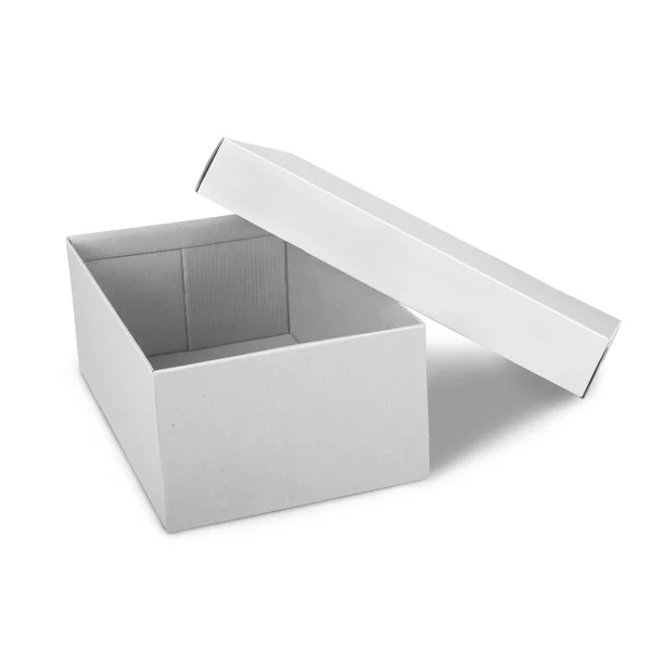 Opened box isolated on white background — Stock Photo, Image