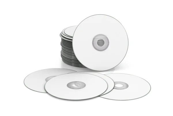 CD, Dvd isolerad på vit — Stockfoto