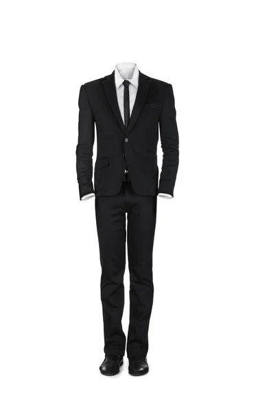 Blank male business suit isolated on white background — Stock Photo, Image