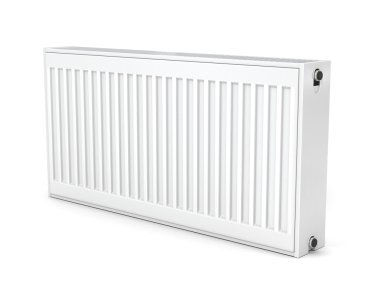 beyaz izole ısıtma radyatörü