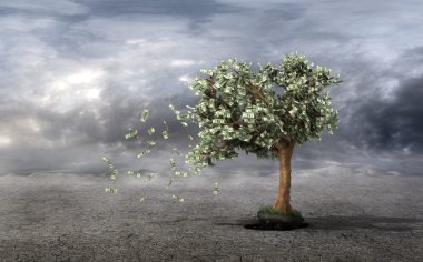 Kavramı kayıp para. El alır para ağacı f alınır
