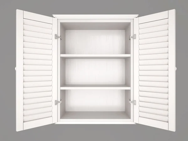 3d illustration of empty cupboard — Stock Photo, Image