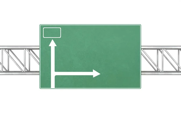 Указательные пути, зеленые дорожные знаки изолированы белый фон . — стоковое фото