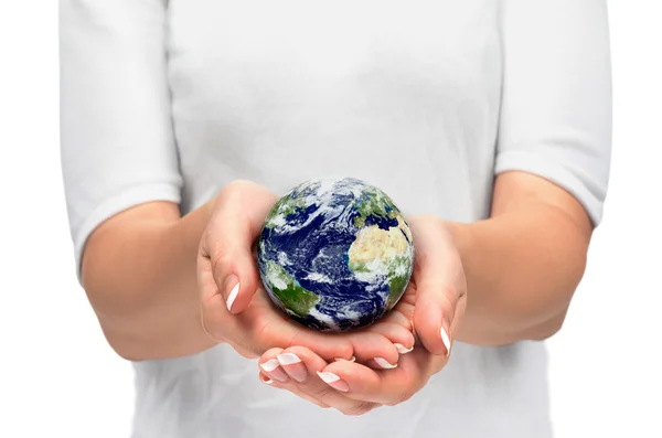 Earth in hands — Stock Photo, Image