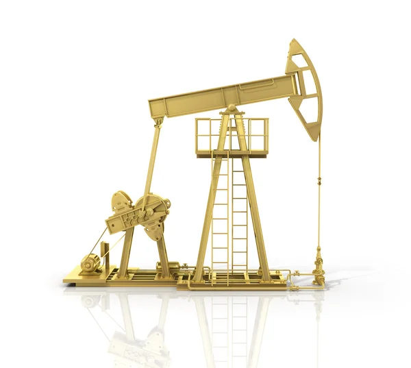 Concepto de recurso energético. Torre de aceite de oro . —  Fotos de Stock