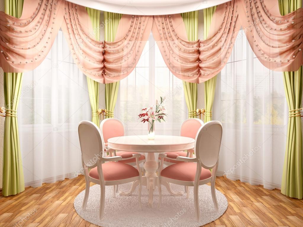 3d illustration of dining in a romantic style in the bay area