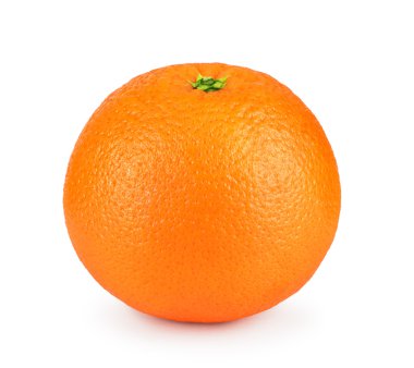 Olgun turuncu beyaz arka planda izole