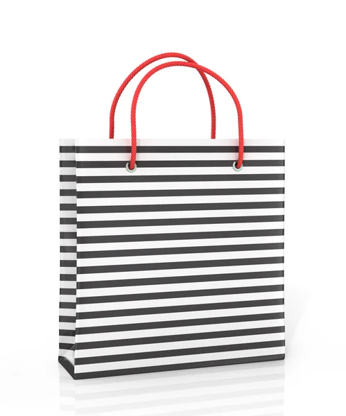 Coloured paper bag on a white background. — Stock Photo, Image