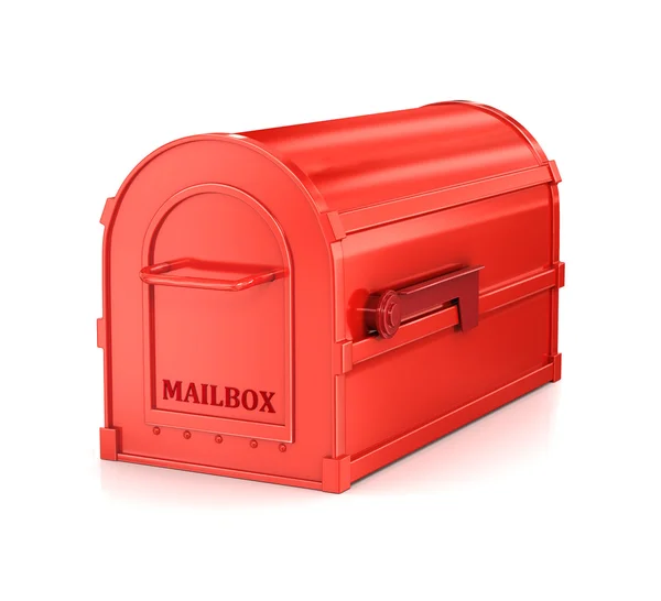 Caixa de correio isolada no fundo branco — Fotografia de Stock