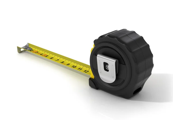 3d render tape measure isolated on white background. — Stock Photo, Image
