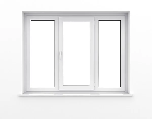 Open plastic window — Stock Photo, Image