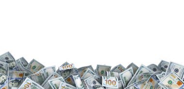 sürü 100 dolarlık fatura metni için bir yer ile