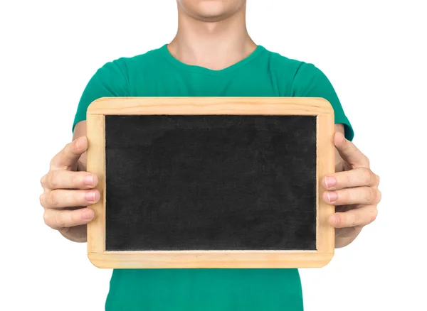 Doctor holding the Board to communicate with deaf people on an i — Stock Photo, Image