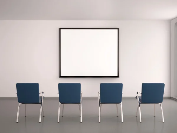 3d illustration of Empty office for seminars — Stock Photo, Image