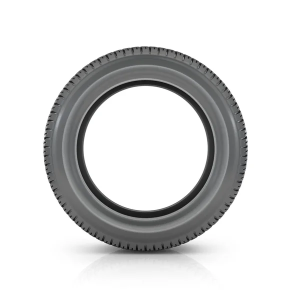 Car tire  on white background — Stock Photo, Image