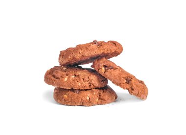 Beyaz arkaplanda çerezler