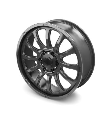 Araba RIM, izole beyaz backgraund