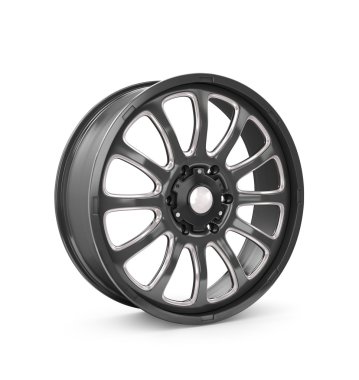 Beyaz bir arka plan üzerinde izole jantlar araba